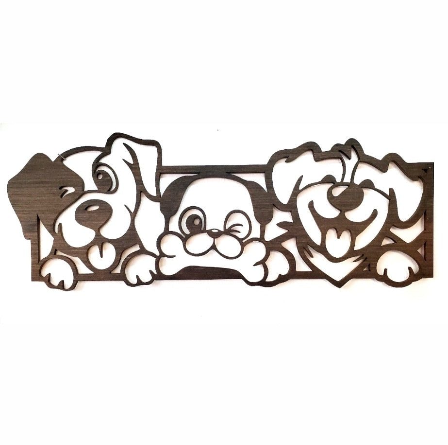 Painting Three Smiling Dogs