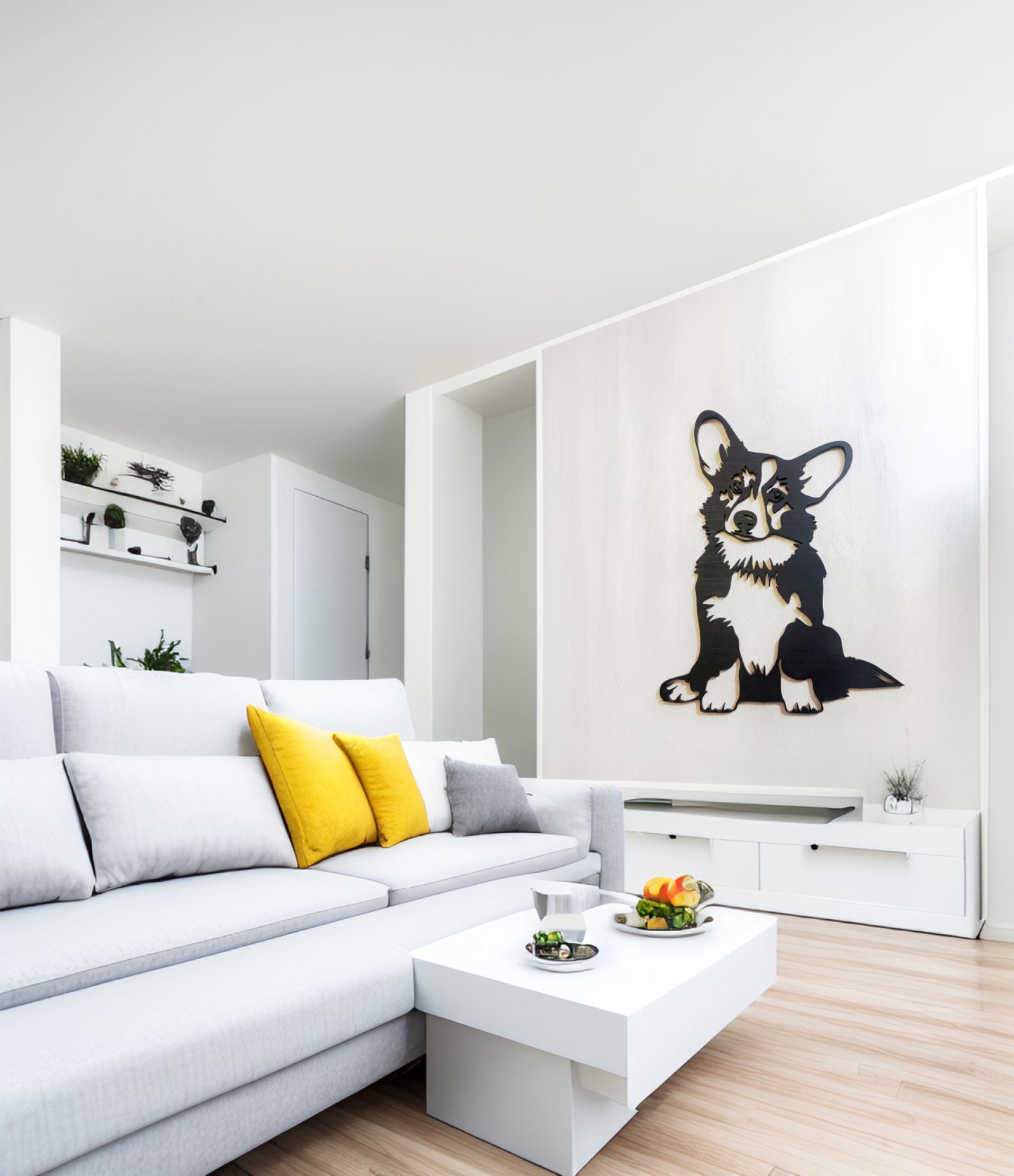 Tableau Chien Corgi