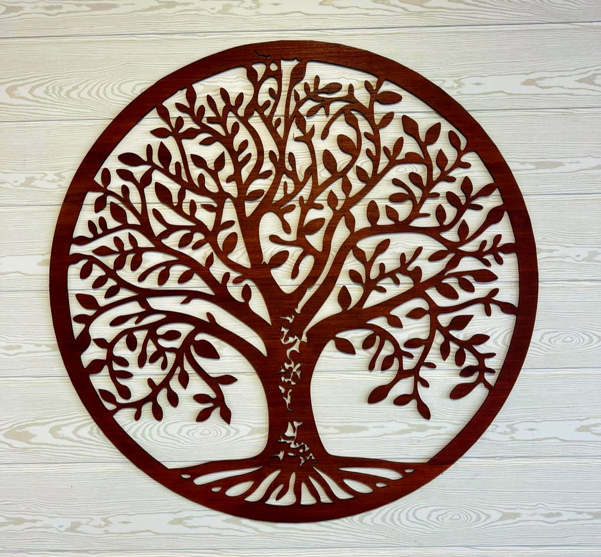 Décoration murale - Arbre de vie naturel artisanal en bois