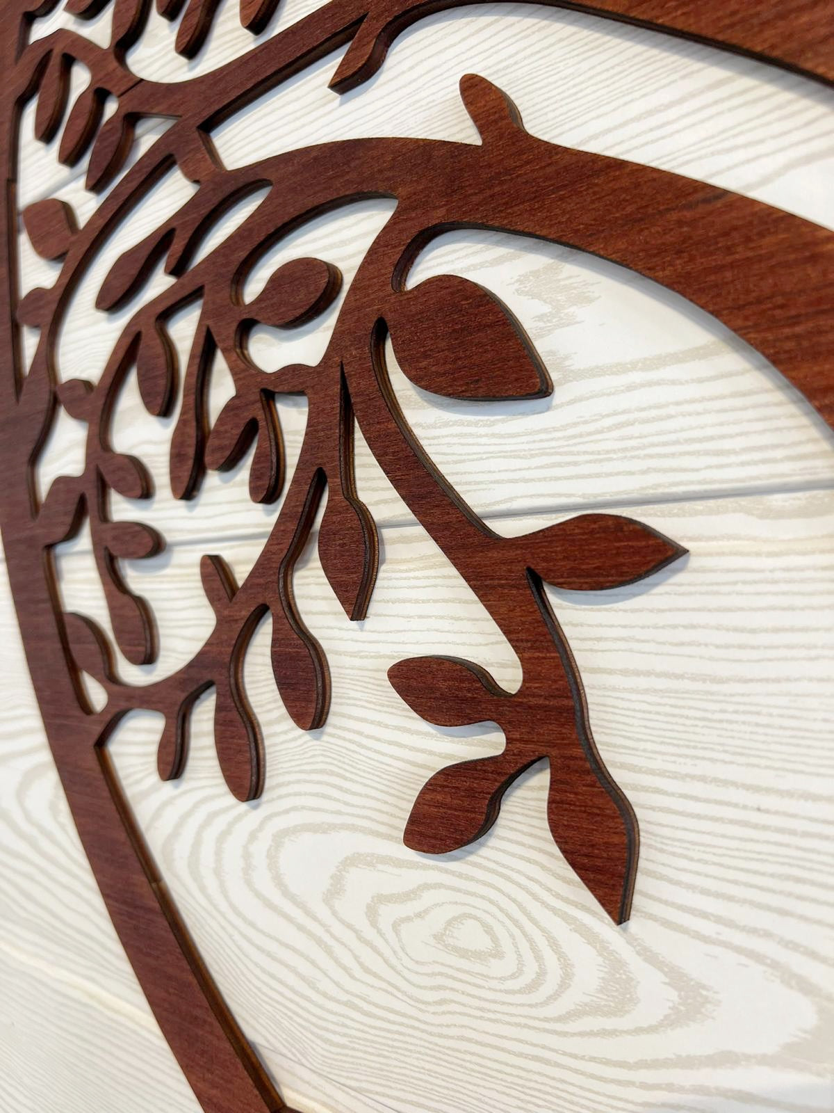 Décoration murale - Arbre de vie naturel artisanal en bois