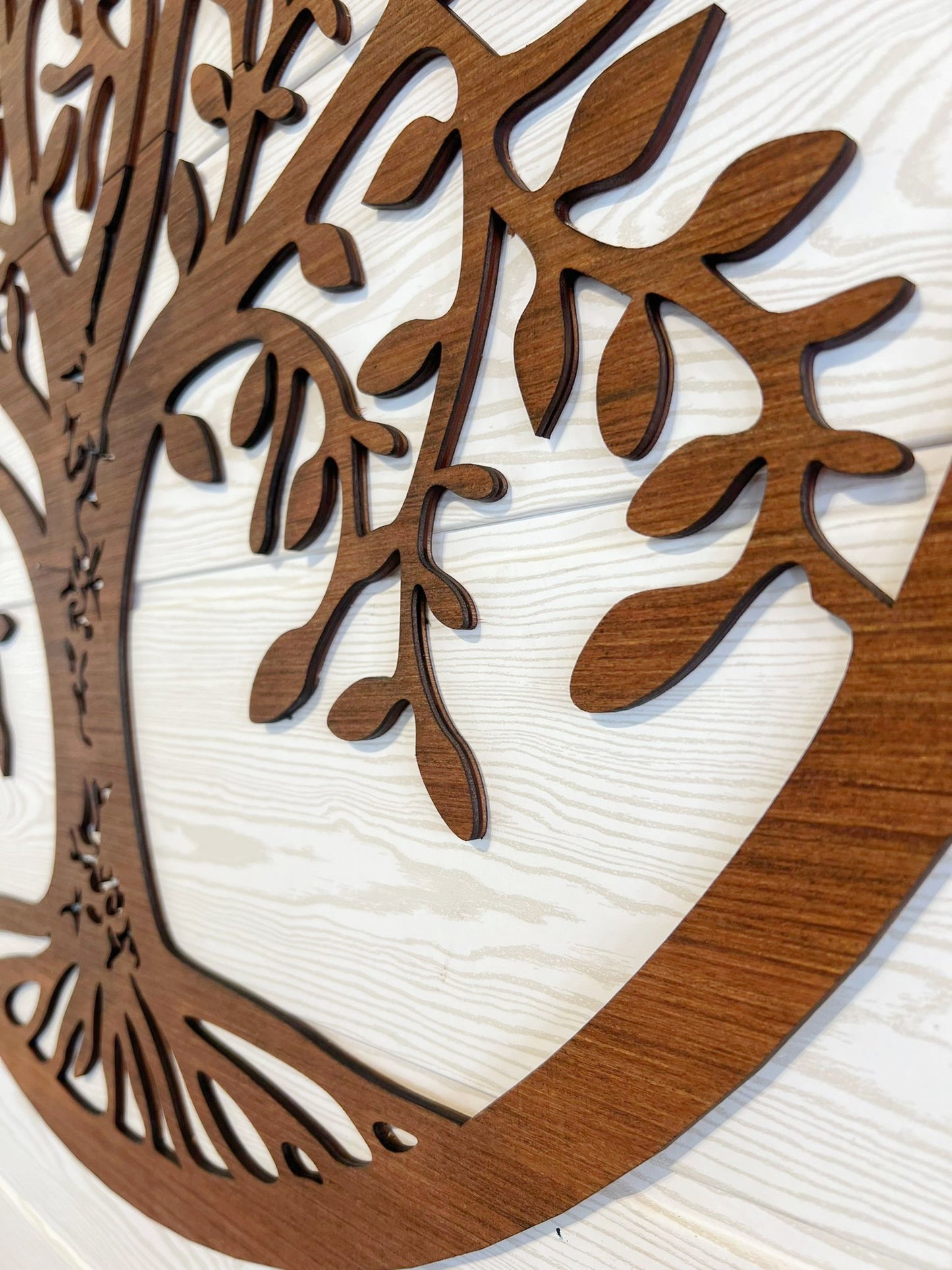 Décoration murale - Arbre de vie naturel artisanal en bois