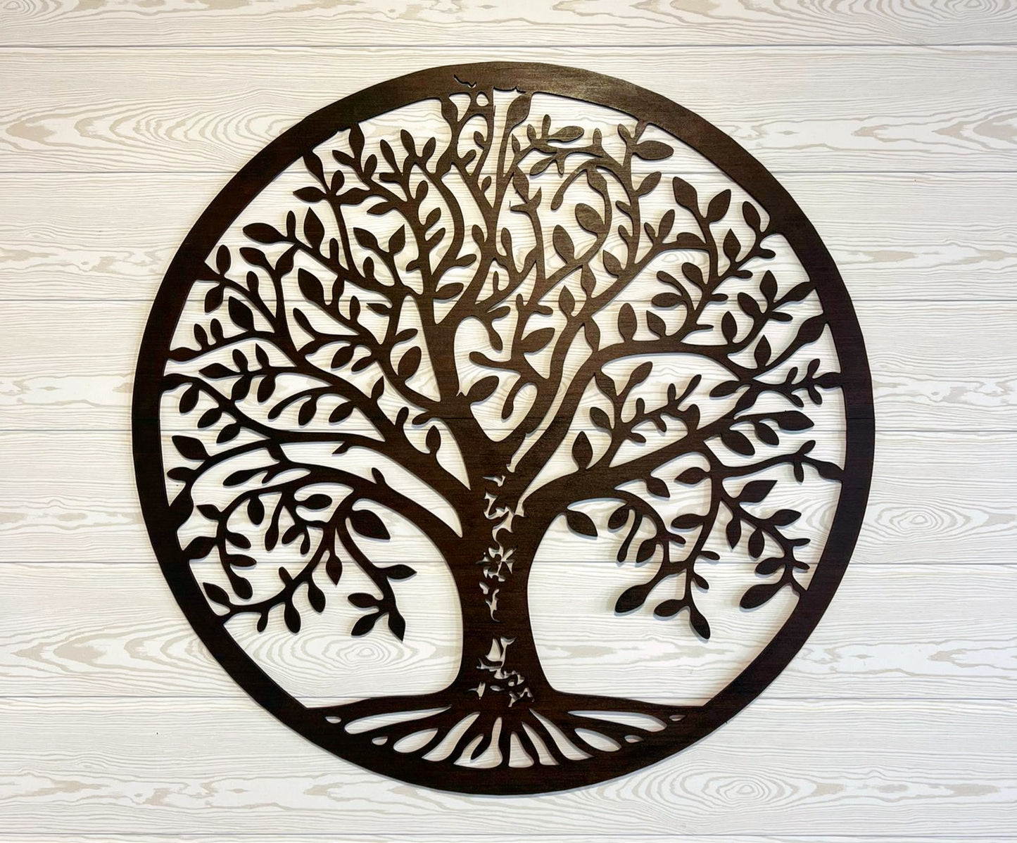Décoration murale - Arbre de vie naturel artisanal en bois