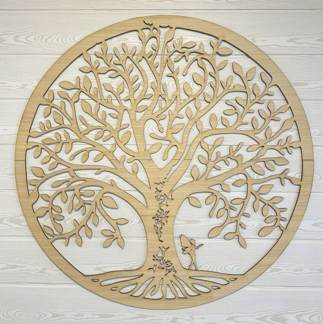 Décoration murale - Arbre de vie naturel artisanal en bois