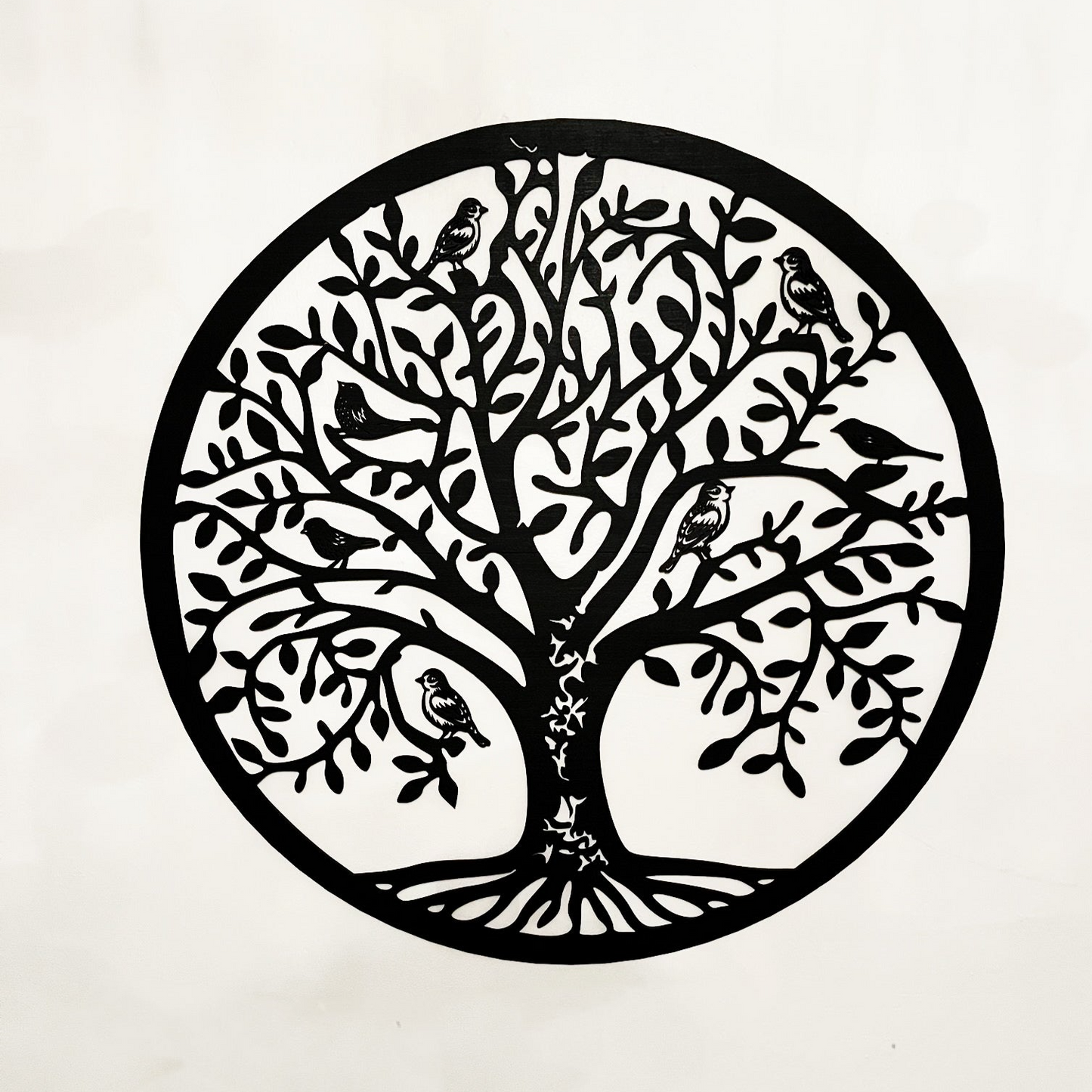 Tree of Life painting decorated with birds