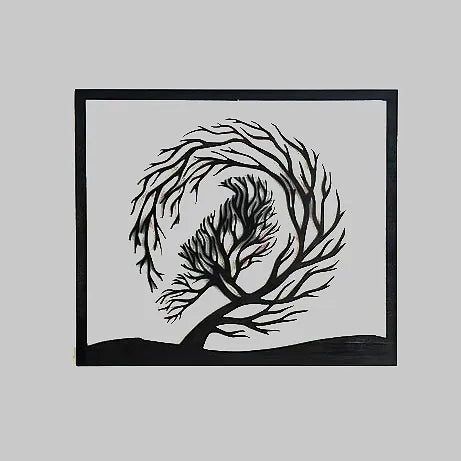 Crow on a Tree Painting