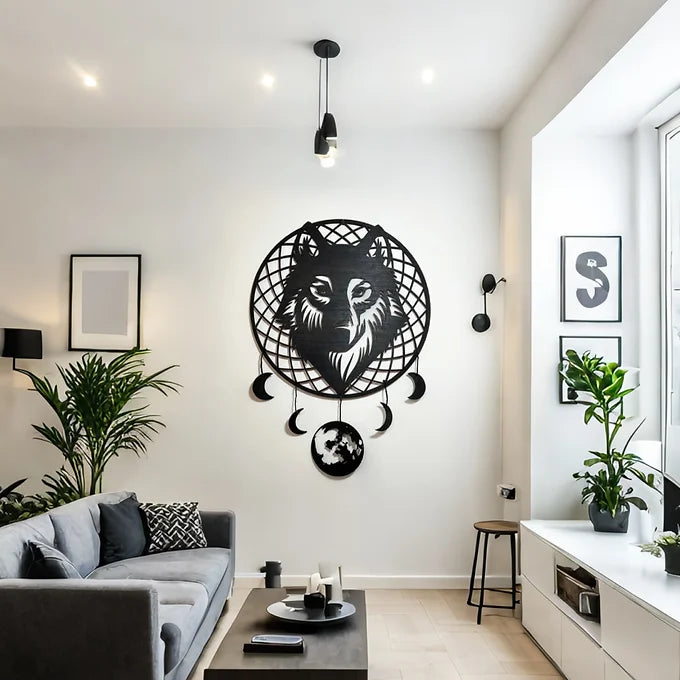 Wolf Dreamcatcher Painting