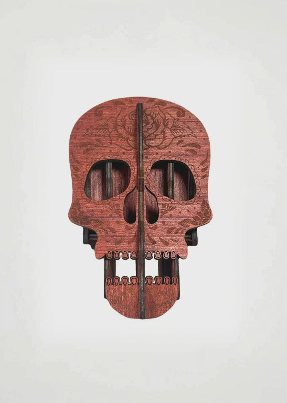 Wooden skull