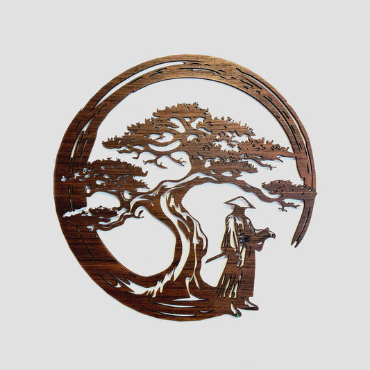 Samurai Painting with Tree of Life