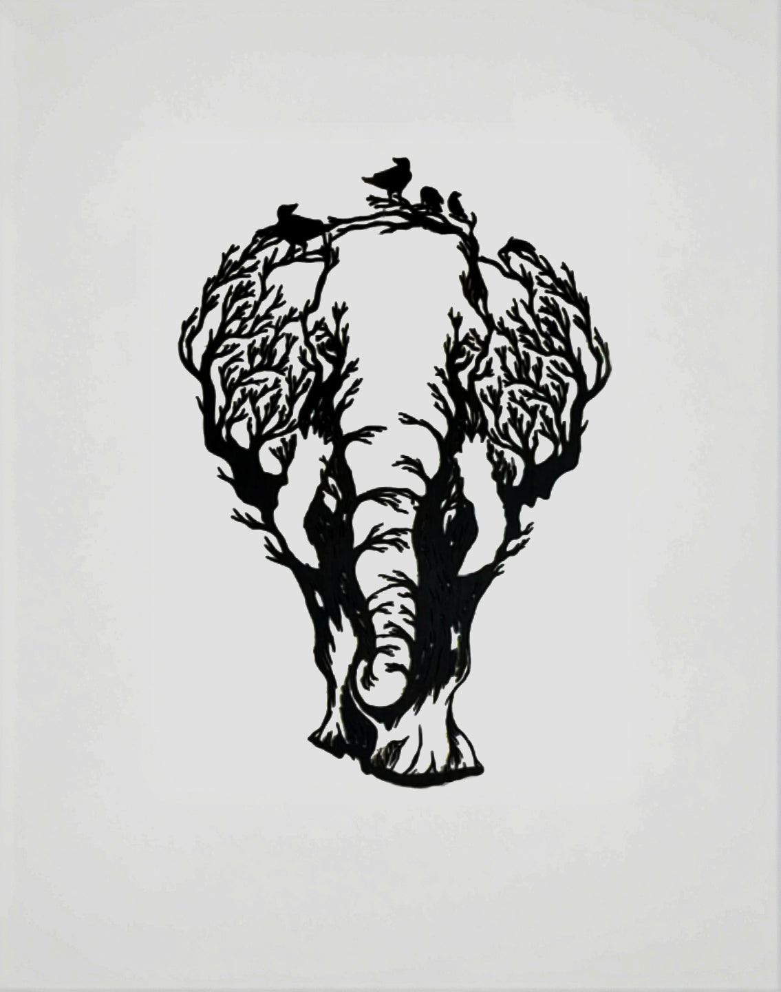 Elephant Tree Painting