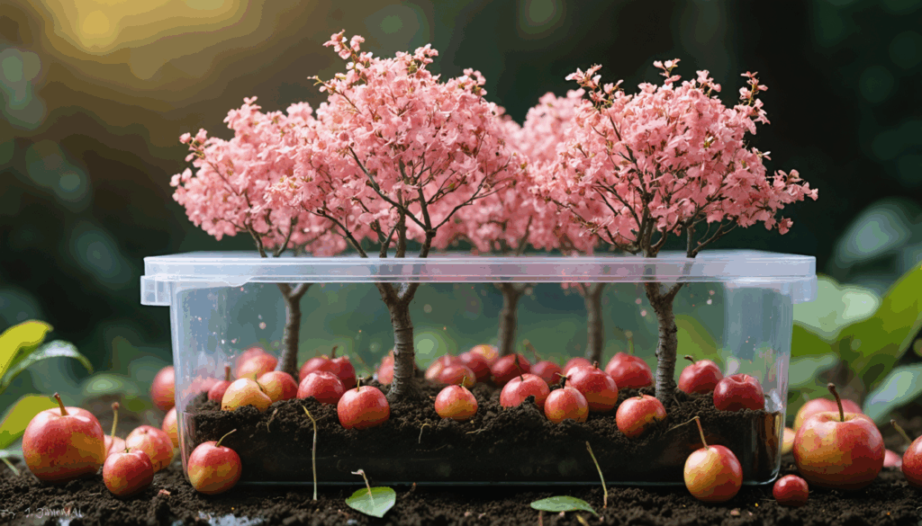 découvrez comment ce fruit festif se transforme en une mini forêt rose en un mois grâce aux noyaux récupérés de votre dessert. un jardin original et rapide à cultiver chez vous !