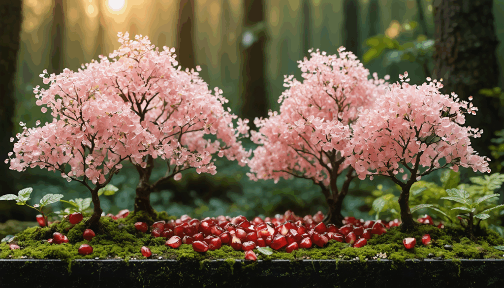 découvrez comment transformer facilement les noyaux de ce fruit festif en une magnifique mini forêt rose en seulement un mois, juste après le dessert. une idée originale et ludique pour recycler et décorer votre intérieur.