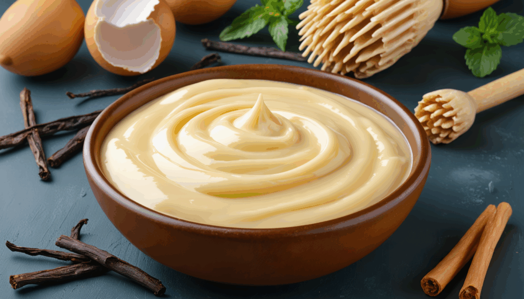 découvrez notre recette de crème pâtissière à la vanille, à la texture onctueuse et lisse, idéale pour sublimer tous vos desserts avec douceur et gourmandise.