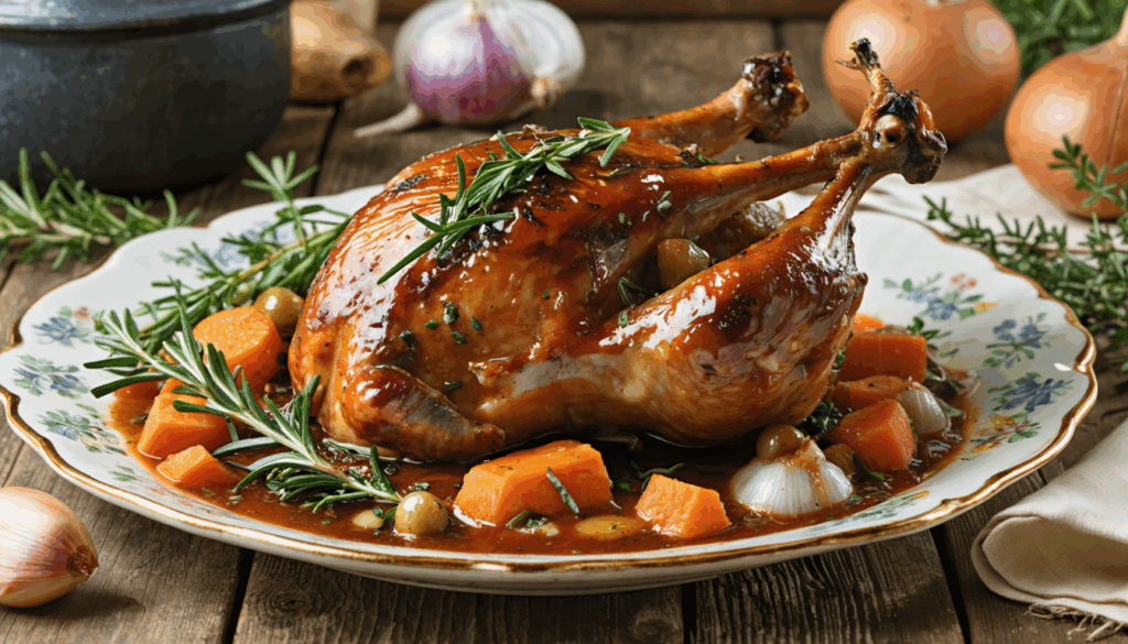 découvrez notre recette facile et savoureuse de pintade en sauce, pour un repas tendre et riche en saveurs gourmandes.
