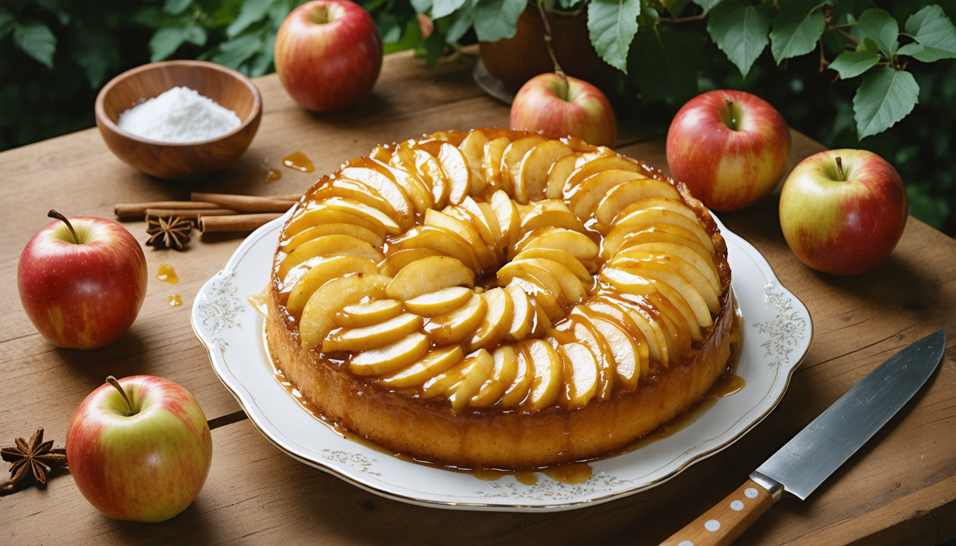 Tarte Au Pomme Renversé