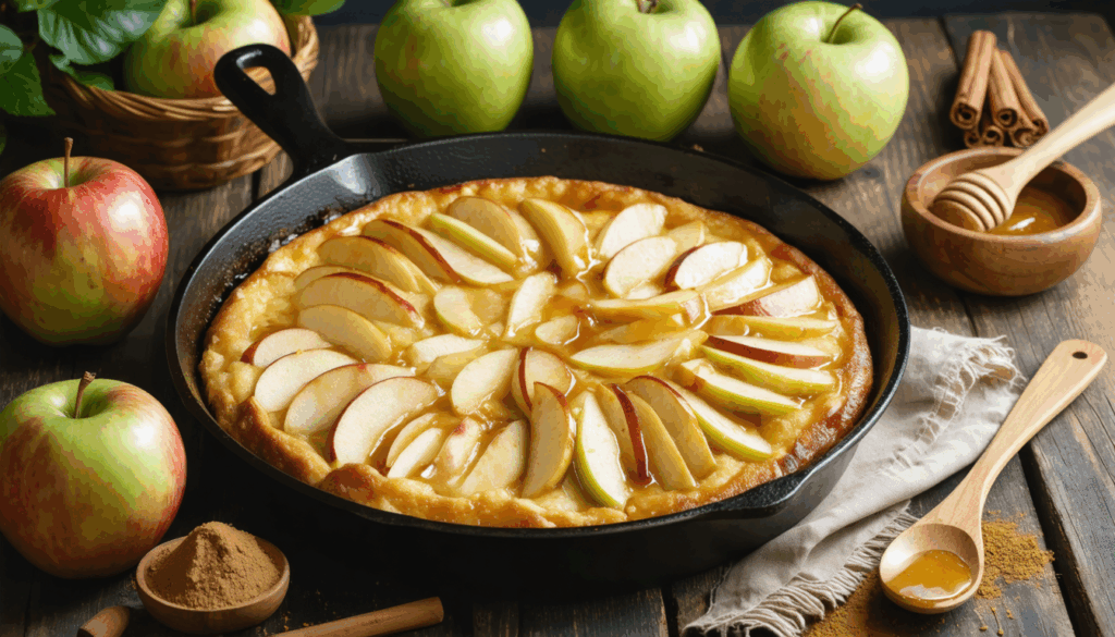 découvrez la recette express du gâteau aux pommes à la poêle, une douceur facile à préparer sans four, idéale pour un dessert rapide et savoureux.