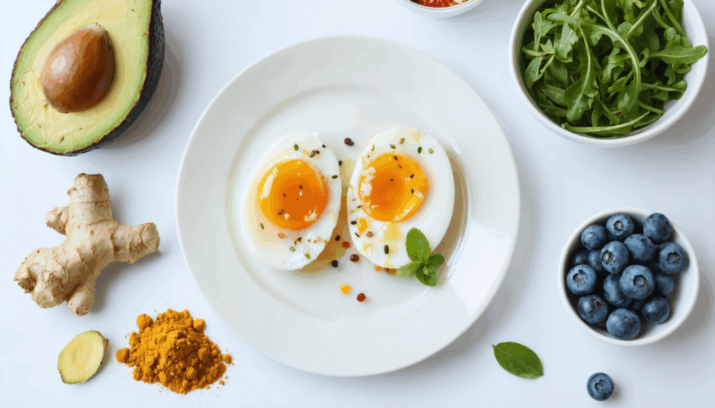 découvrez 4 aliments recommandés par des nutritionnistes à associer à vos œufs pour apaiser l'inconfort intestinal, réduire l'inflammation et diminuer les ballonnements.