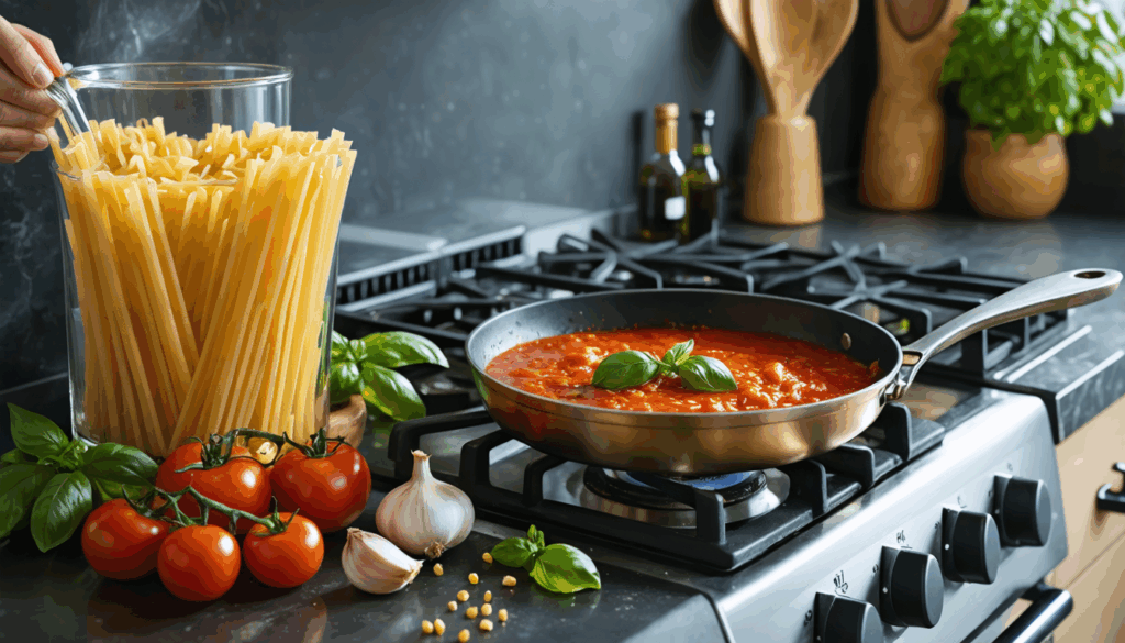 découvrez l'astuce secrète des chefs italiens pour sublimer votre sauce tomate : pourquoi garder l'eau des pâtes transforme votre recette en un véritable délice.