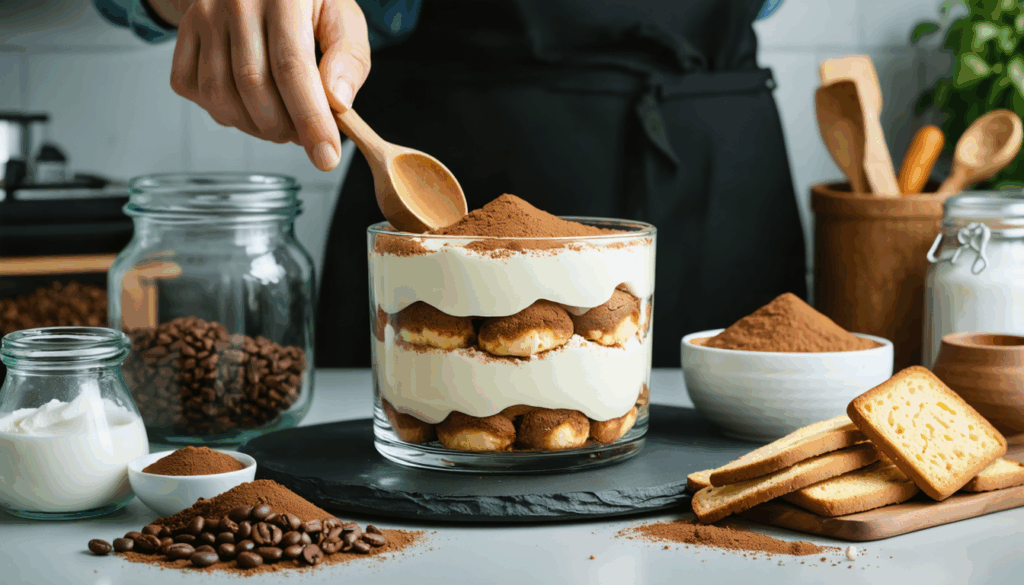 découvrez comment remplacer le mascarpone par un ingrédient léger pour un tiramisu maison savoureux avec presque deux fois moins de calories, sans compromettre le goût.
