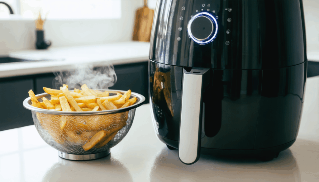 découvrez comment l'eau chaude transforme vos frites airfryer en délices parfaitement croustillants grâce à cette astuce simple et surprenante.