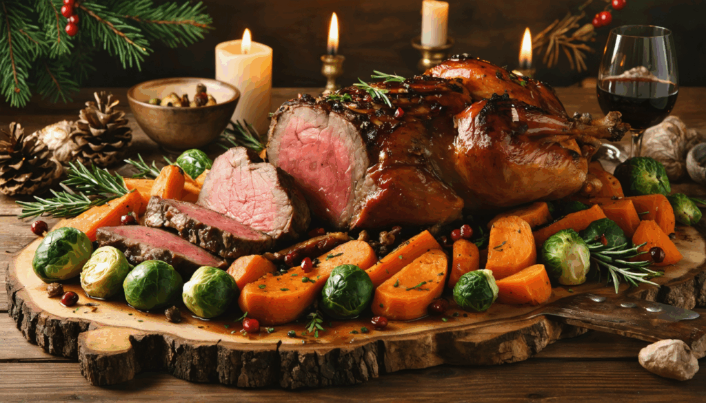 découvrez un festin hivernal unique où légumes et viande se marient parfaitement pour créer une harmonie savoureuse et surprenante, idéale pour réchauffer vos repas d'hiver.