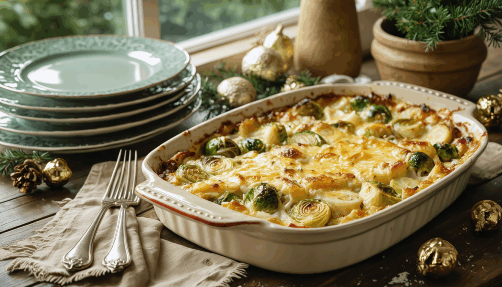 découvrez notre gratin patates-choux de bruxelles, la recette hivernale parfaite pour un dimanche convivial qui ravira toute la famille avec ses saveurs chaleureuses et réconfortantes.