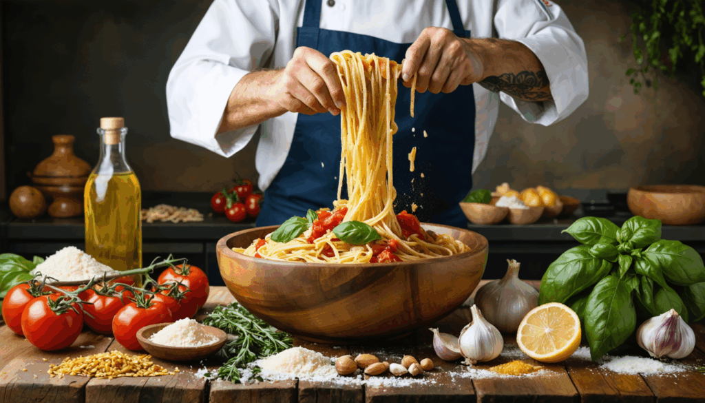 découvrez l'astuce ingénieuse d'un chef italien pour rehausser le goût de vos pâtes sans utiliser de parmesan, et surprenez vos papilles avec des saveurs authentiques.