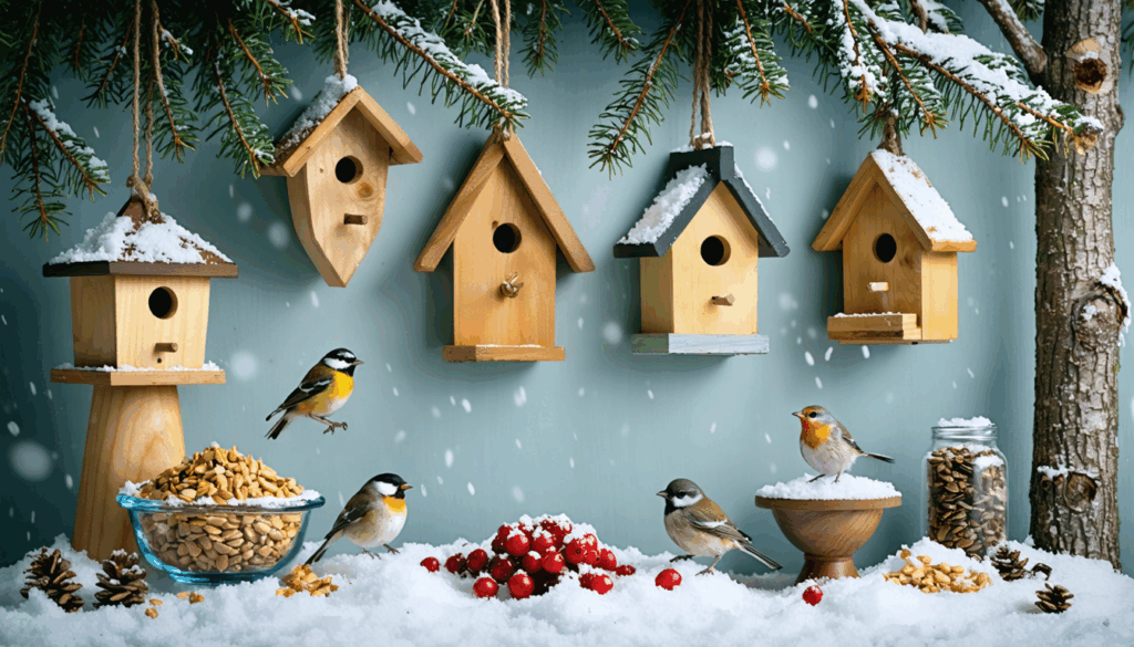 découvrez le nichoir idéal et l'aliment indispensable pour protéger et nourrir les oiseaux durant l'hiver, assurant leur bien-être face au froid.