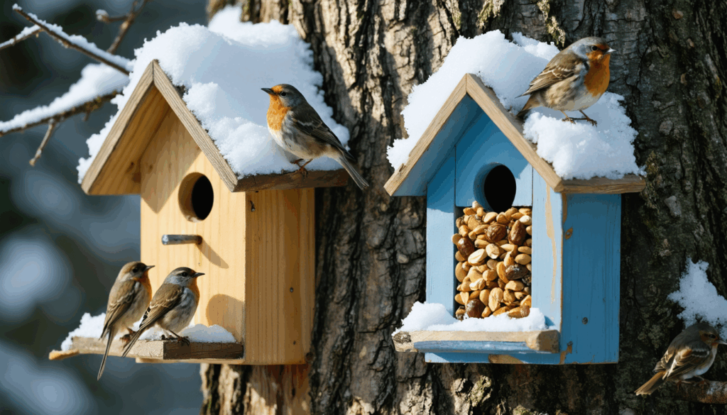 découvrez l'importance essentielle des nichoirs pour la survie des oiseaux en hiver, un refuge rare mais vital pour leur alimentation et protection.