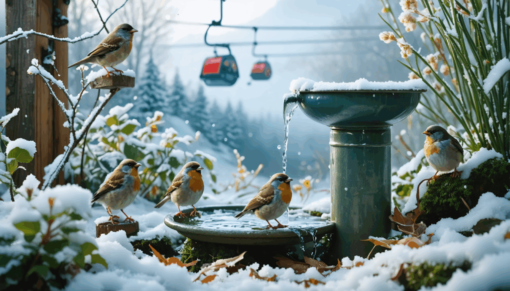 découvrez une astuce gratuite pour aider les oiseaux du jardin à survivre lorsque l'eau gèle, un défi important également pour les stations de ski face aux conditions hivernales extrêmes.