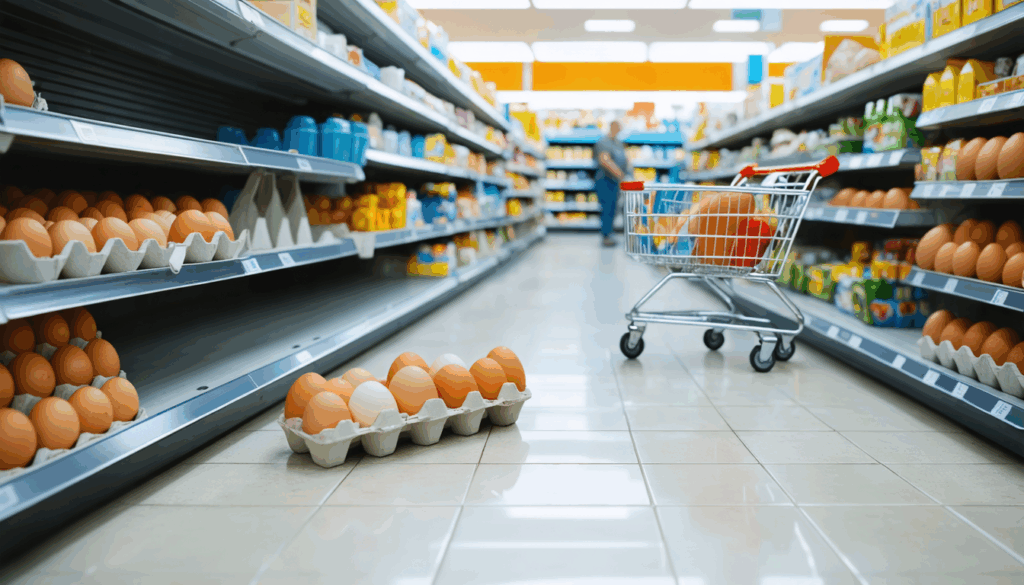 découvrez les causes de la pénurie d’œufs et pourquoi les rayons en supermarché sont souvent vides. analyse des facteurs impactant l'approvisionnement et conseils pour mieux comprendre cette situation.