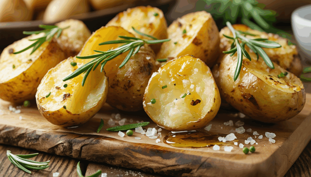 découvrez le secret infaillible pour des pommes de terre au four parfaitement croustillantes à chaque fois. suivez notre recette facile pour un résultat doré et savoureux qui ravira toute la famille.