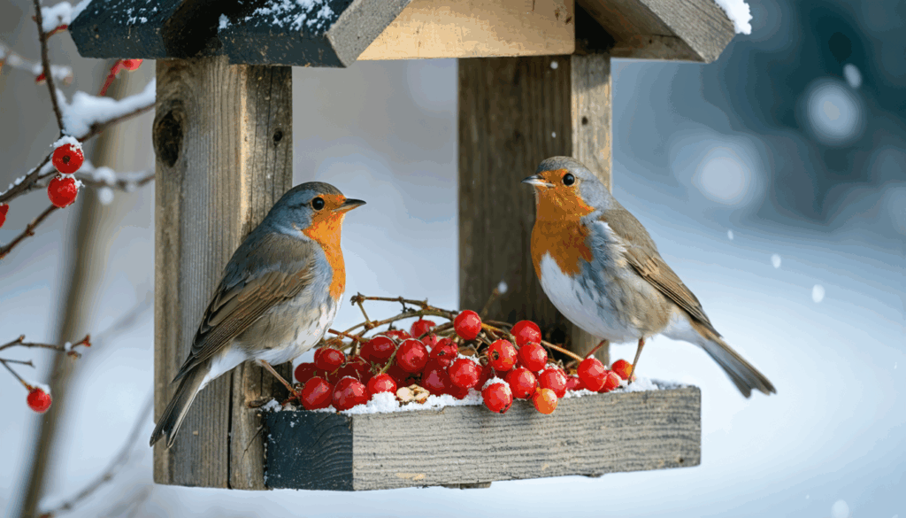 découvrez deux aliments simples à offrir cet hiver pour attirer les rouges-gorges près de chez vous et profiter de leur présence toute la saison.