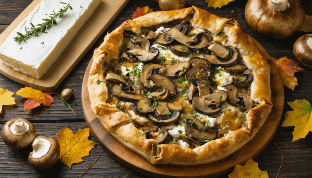 découvrez notre tarte express aux champignons et ricotta : seulement 4 ingrédients, 10 minutes de préparation pour un délicieux succès automnal à partager.
