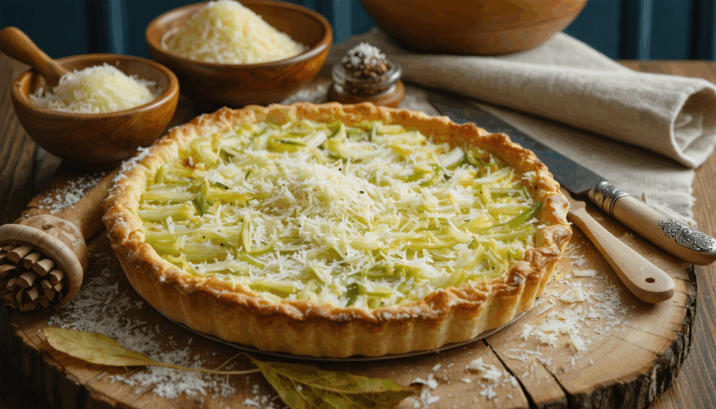 découvrez notre recette rapide de tarte fine aux poireaux et parmesan, un plat savoureux et réconfortant parfait pour vos soirées d’hiver.