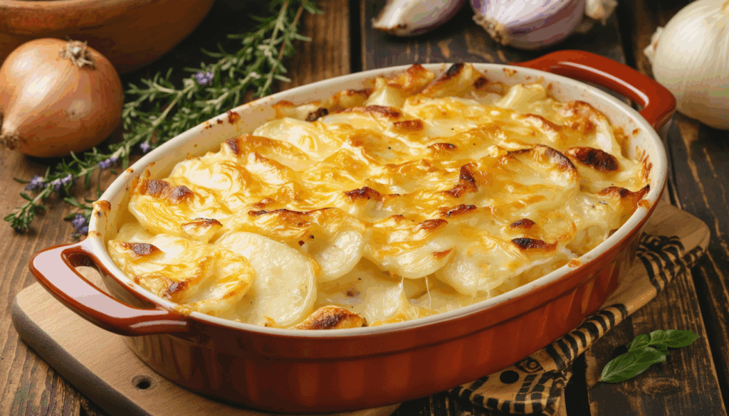découvrez notre recette facile et légère de tartiflette revisitée à la cancoillotte, un gratin fondant et savoureux à préparer rapidement au four pour un repas gourmand et réconfortant.