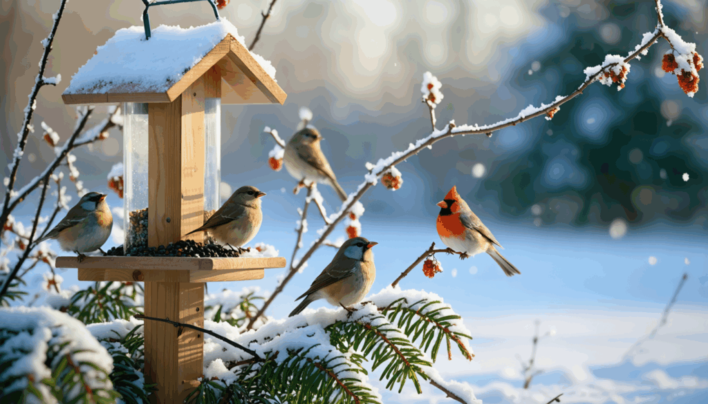 découvrez comment installer cet accessoire indispensable dans votre jardin pour attirer les oiseaux tout l’hiver et profiter d’un spectacle naturel au quotidien.