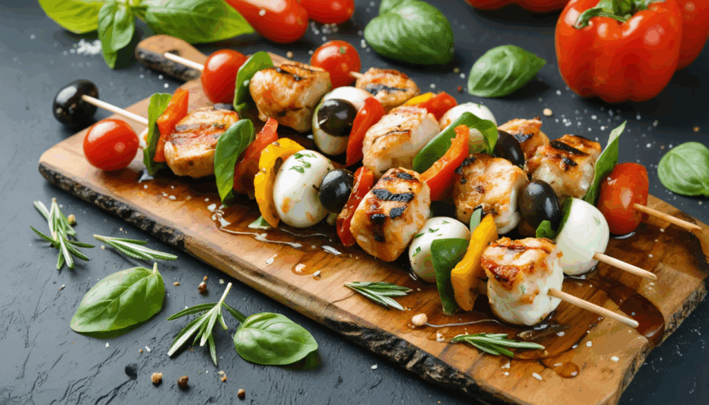 découvrez notre recette inratable de brochettes apéro préparées la veille pour un succès assuré lors de vos réceptions. facile, rapide et délicieuse, elle ravira tous vos invités !
