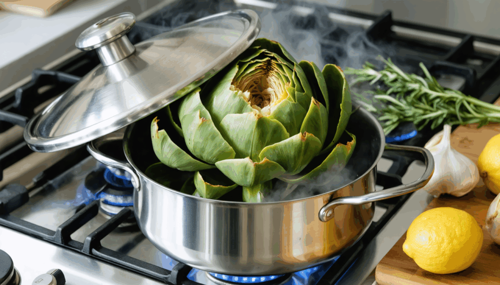 découvrez comment cuire un artichaut en cocotte rapidement pour obtenir une chair fondante et pleine de saveurs en seulement quelques minutes.