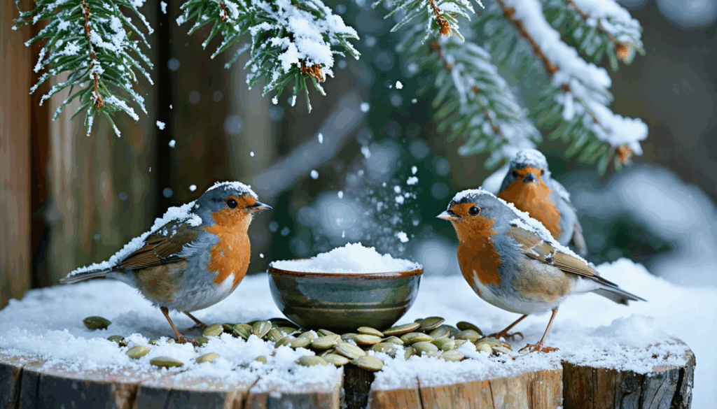 découvrez comment un ingrédient de cuisine abordable, à moins de 50 centimes, peut protéger et nourrir les rouges-gorges de votre jardin pendant l'hiver.