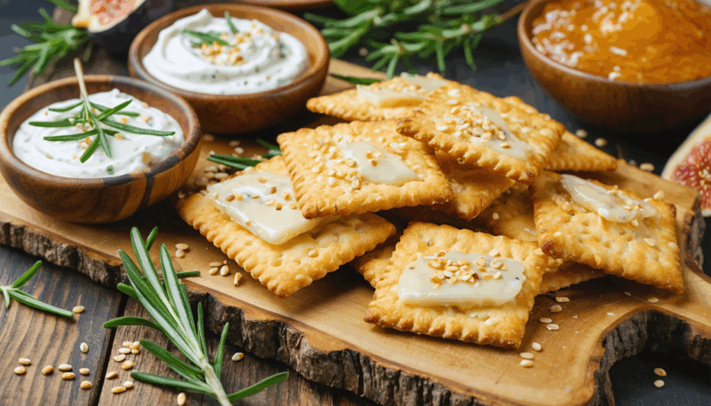 découvrez la recette facile et rapide des crackers maison au fromage et sésame, prêts en 20 minutes. l'apéro parfait qui plaira à tous vos invités !
