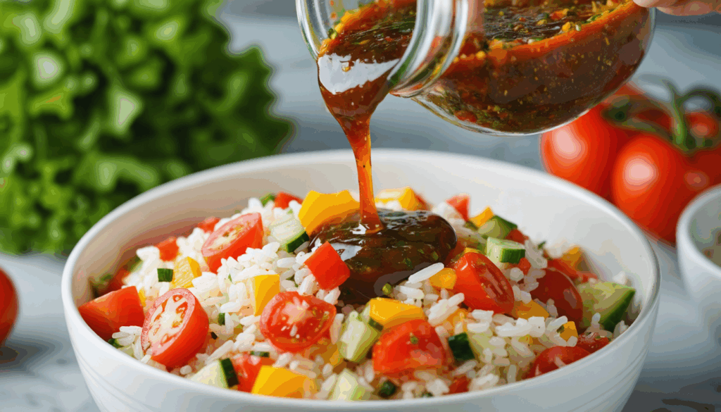 découvrez comment la sauce de salade de riz peut transformer vos plats en ajoutant une touche savoureuse et originale. l'ingrédient secret pour des repas délicieux et raffinés.