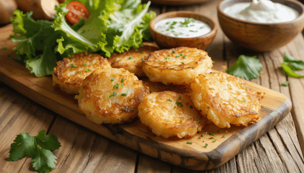 découvrez mes galettes de pommes de terre croustillantes prêtes en 10 minutes, une alternative légère et savoureuse aux frites, parfaite pour toute la famille.