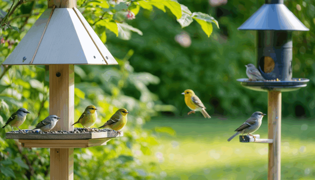 découvrez comment une mangeoire minimaliste a attiré plus d'oiseaux que les modèles high-tech lors d'une semaine d'observation dans mon jardin.
