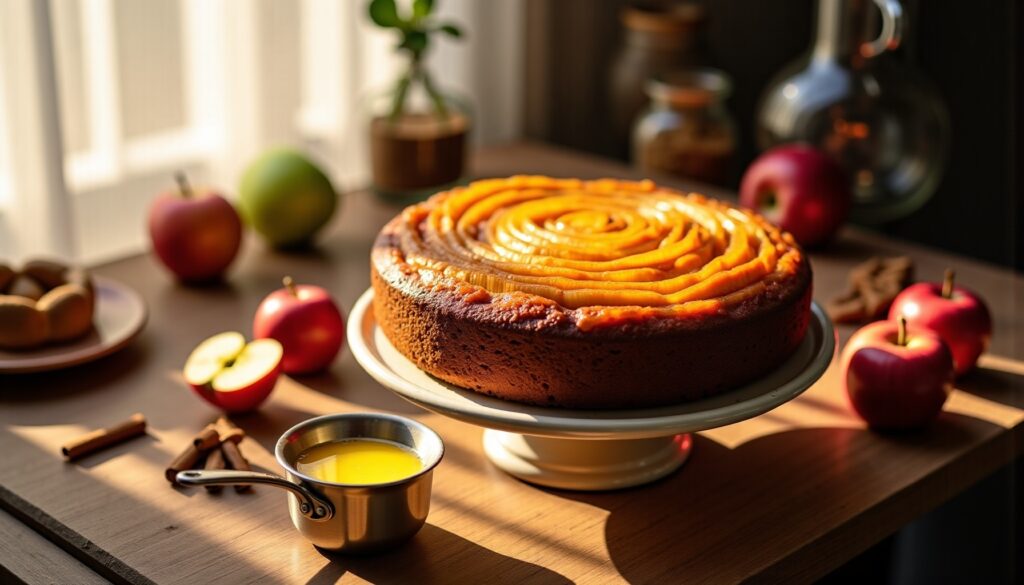 Gâteau aux pommes : ce secret du beurre chaud pour un caramel fondant vous surprendra