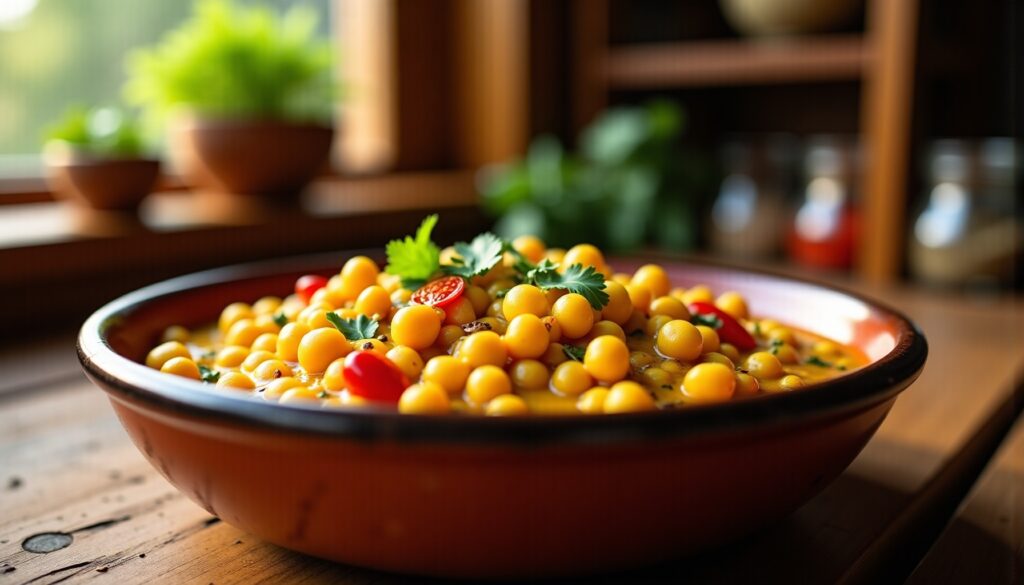 "Ce curry de pois chiches prêt en 10 min : l'alternative savoureuse qui surprend vos dîners"