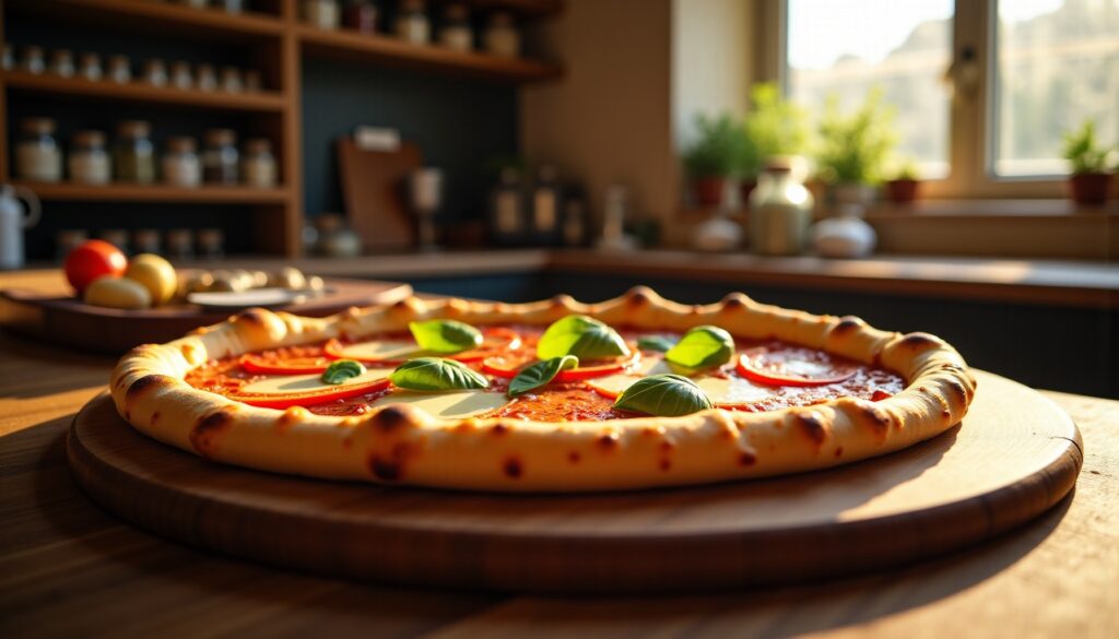 "Pizza dorée parfaite : l'astuce croustillante que les chefs adorent"