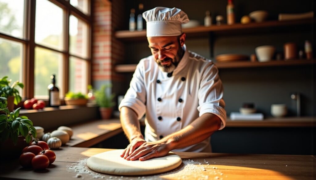 "Secrets italiens : une pâte à pizza gonflée comme au restaurant (astuce surprenante)"