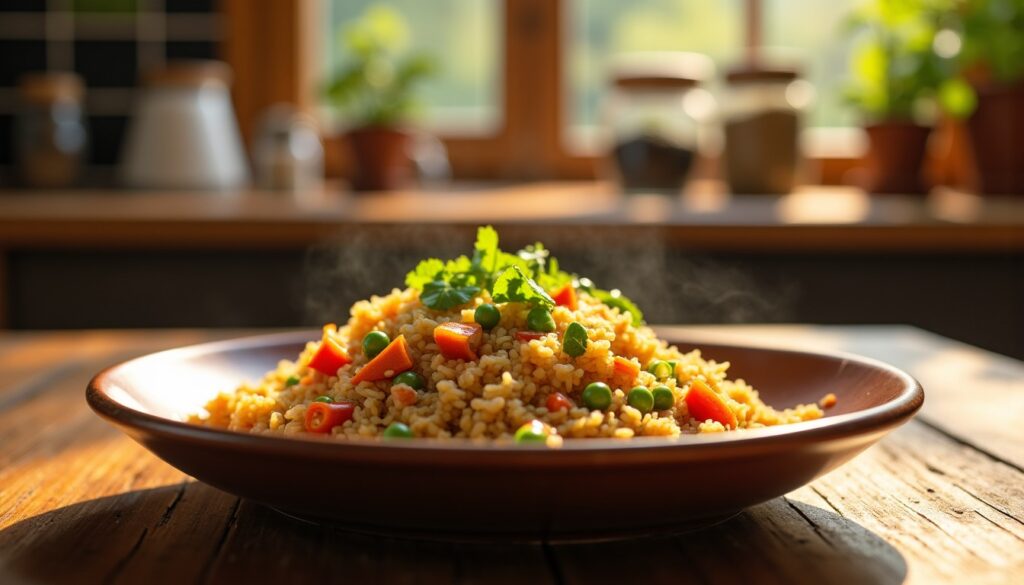 Riz sauté en 10 min : mon astuce healthy pour un dîner express (avec une touche asiatique)