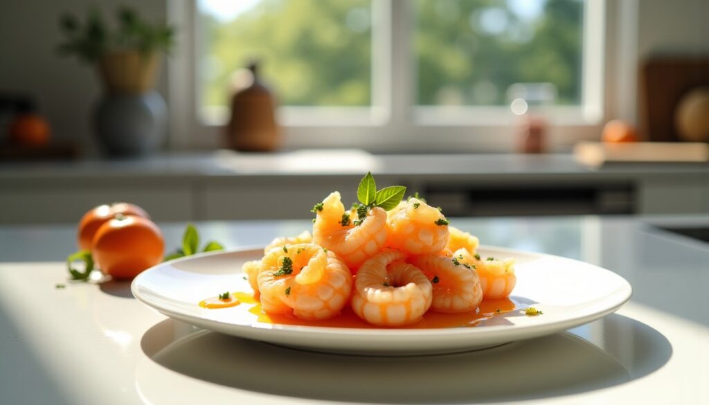 "Clémentines-crevettes : l'apéritif frais qui étonne par son élégance (prêt en 10 minutes)"