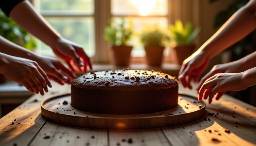 "4 ingrédients secrets pour un gâteau cacao ultra fondant prêt en 5 minutes (à partager en famille)"